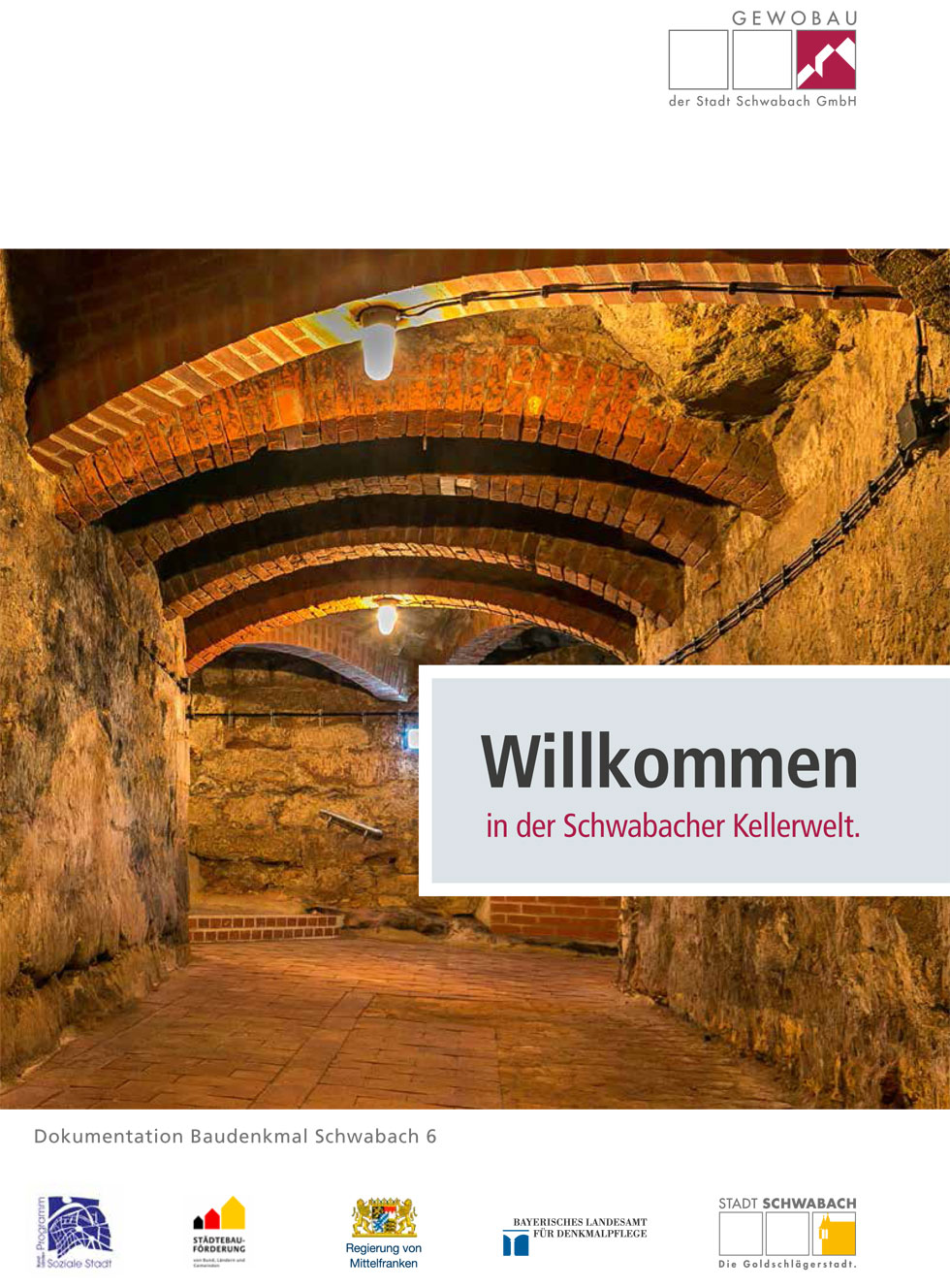 Titelbild Kellerbroschüre mit Bild eines Gewölbekellers