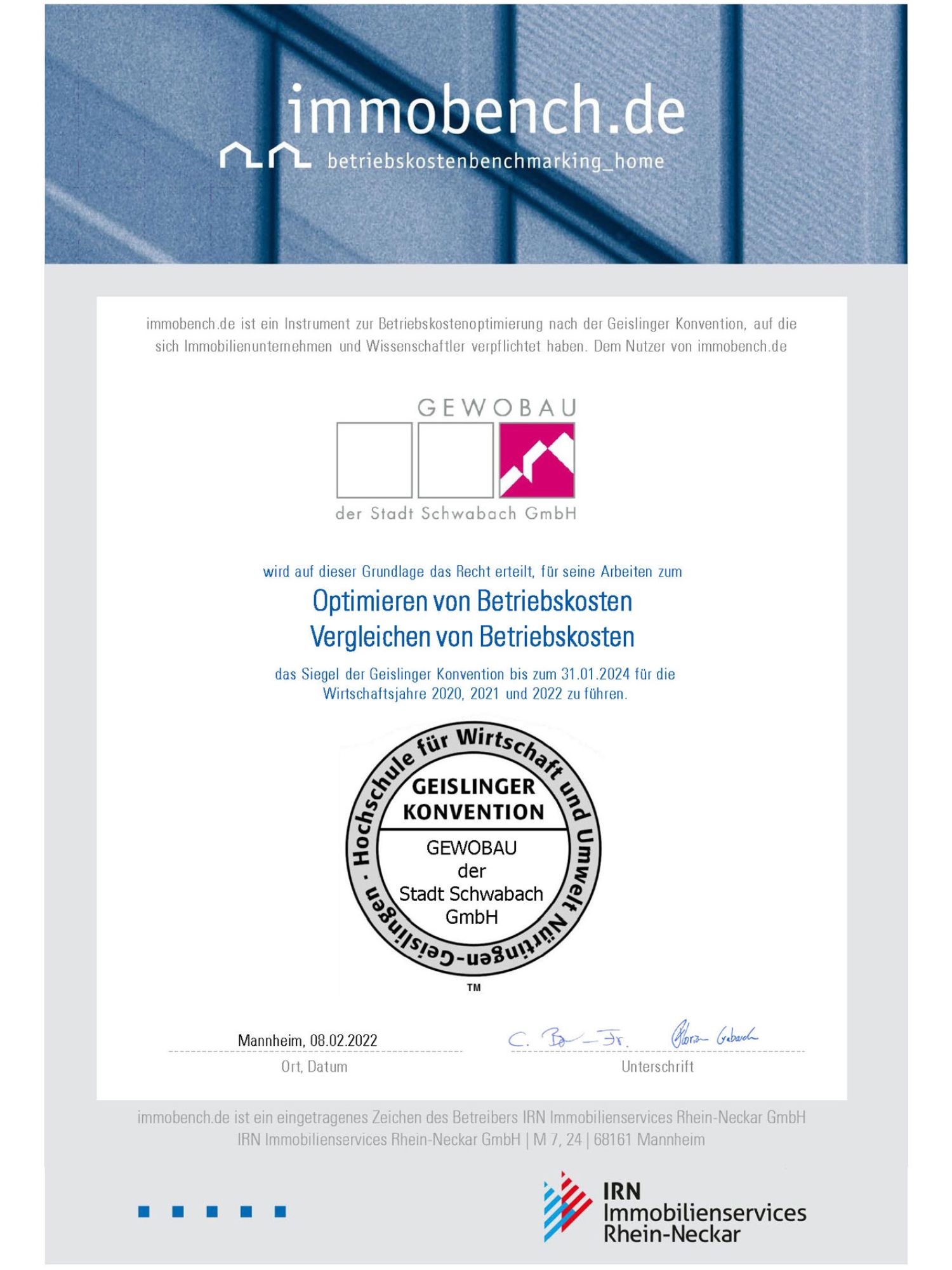 Urkunde Geislinger Konvention